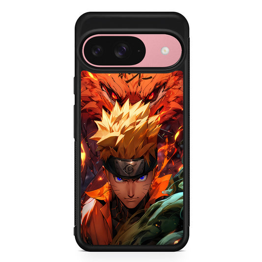 Naruto Uzumaki Rage of the Nine Tails Google Pixel 9 Case | Google Pixel 9 Protective Rubber Case