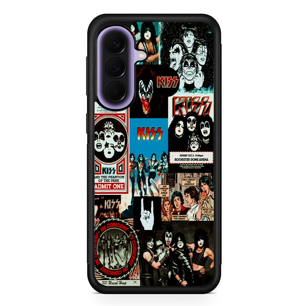 Kiss Band Collage Poster Samsung Galaxy A57 Case | Slim Samsung Galaxy A57 Rubber Case