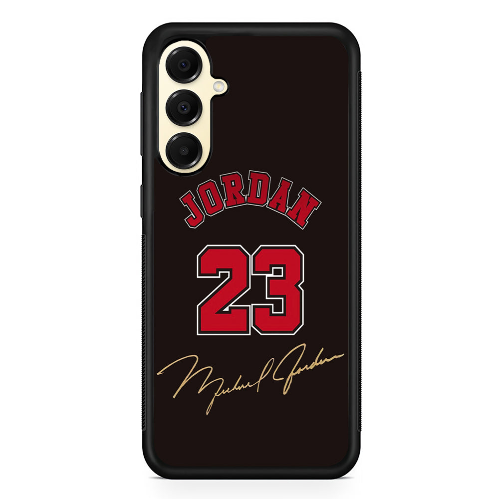 Air Jordan Signature Number Samsung Galaxy A16 Case | Slim Rubber Case for Samsung Galaxy A16