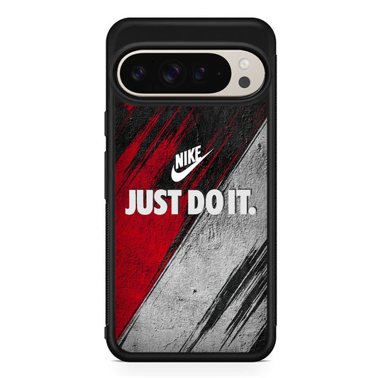 Nike Texture Abstract Red White Google Pixel 9 Pro Case | Slim Protective Cover