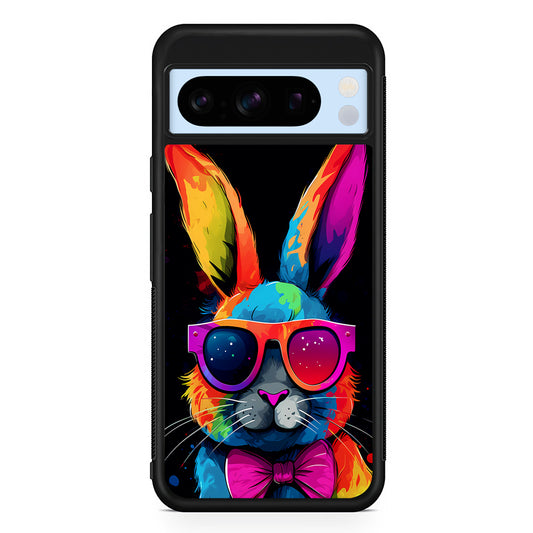 Cool Bunny With Sunglasses Google Pixel 8 Pro Case | Slim Rubber Case for Google Pixel 8 Pro