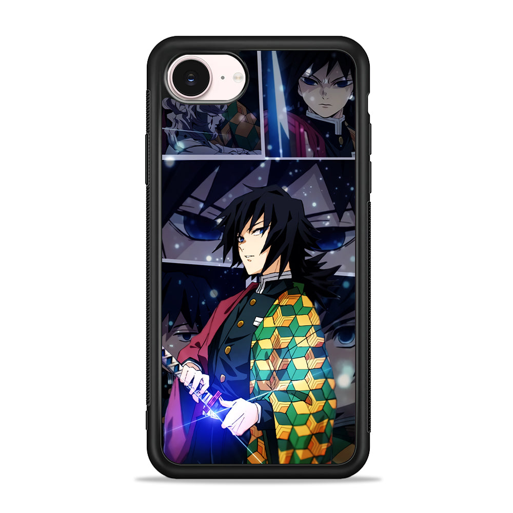Kimetsu No Yaiba Giyuu In Frame iPhone 17e Case - Silicone Case