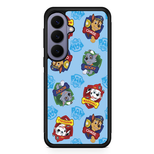 Paw Patrol Blue Background Samsung Galaxy S26 Case | Durable Rubber Case for Samsung Galaxy S26