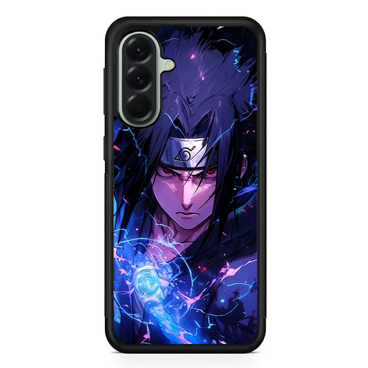 Uchiha Sasuke Serious mode Samsung Galaxy A56 Case | Samsung Galaxy A56 Protective Rubber Case