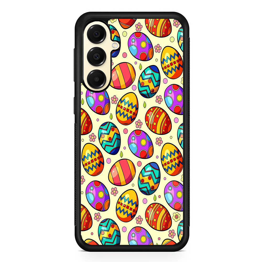 Easter Eggs Colorful Pattern Samsung Galaxy A16 Case | Slim Rubber Samsung Galaxy A16 Case