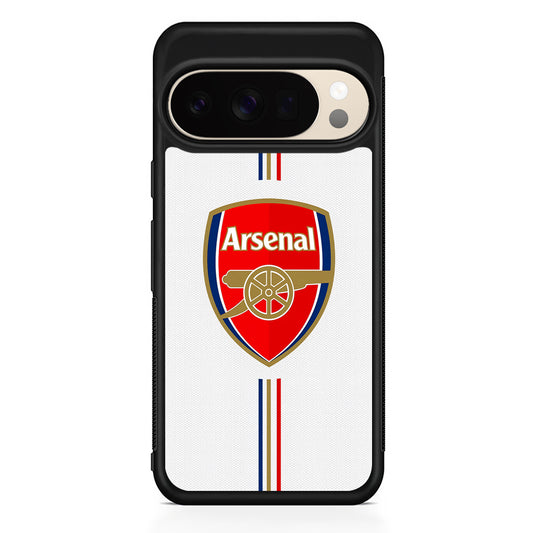 Arsenal Emblem Stripe Line Google Pixel 10 Pro XL Case | Slim Google Pixel 10 Pro XL Protective Case