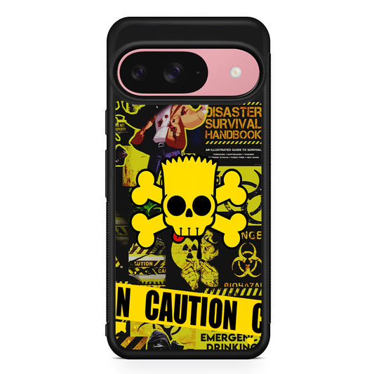 Bart Pirate Emergency Survival Google Pixel 9 Case | Google Pixel 9 Protective Rubber Case
