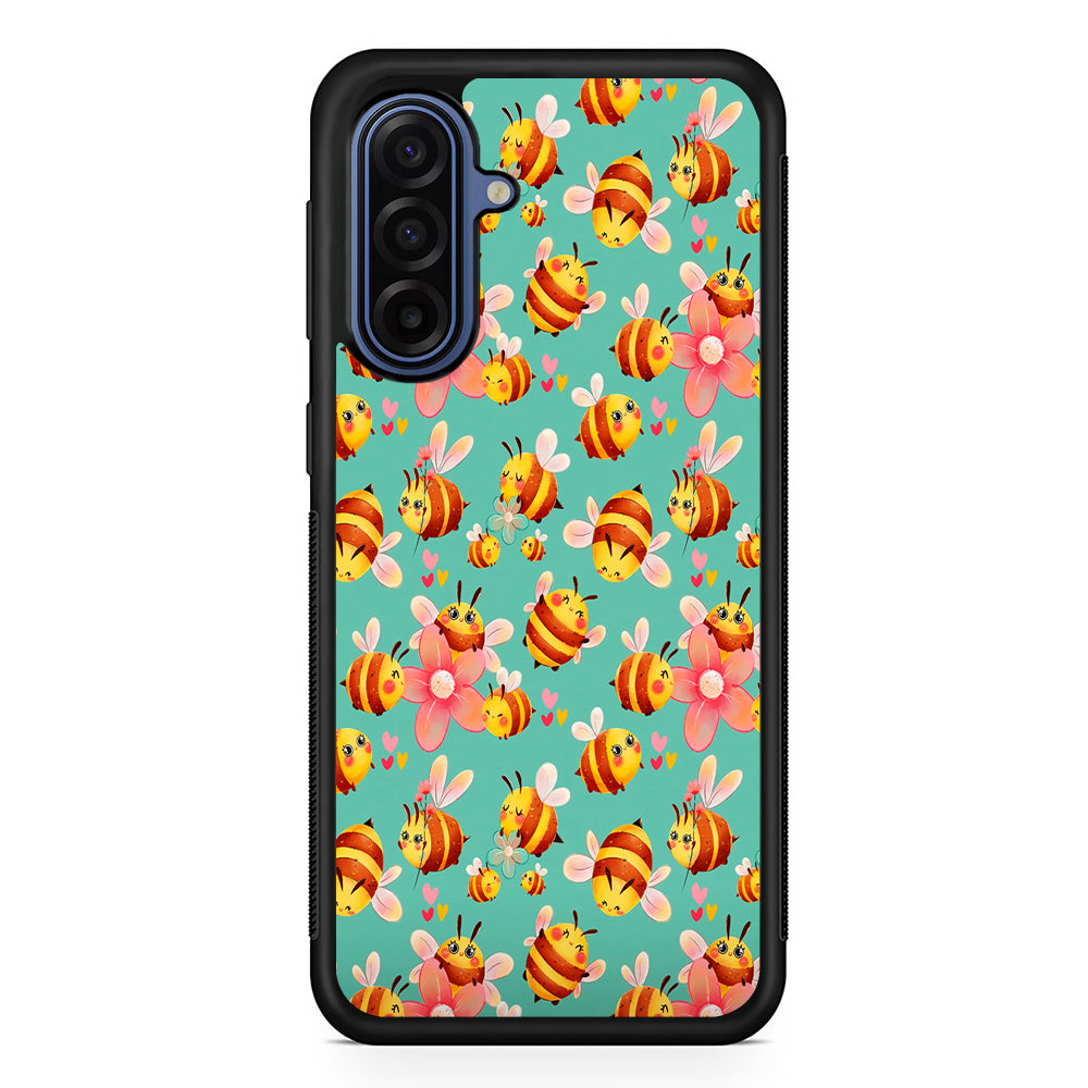 Cute Cartoon Honey Bees Samsung Galaxy A17 Case | Slim Protective Phone Cover