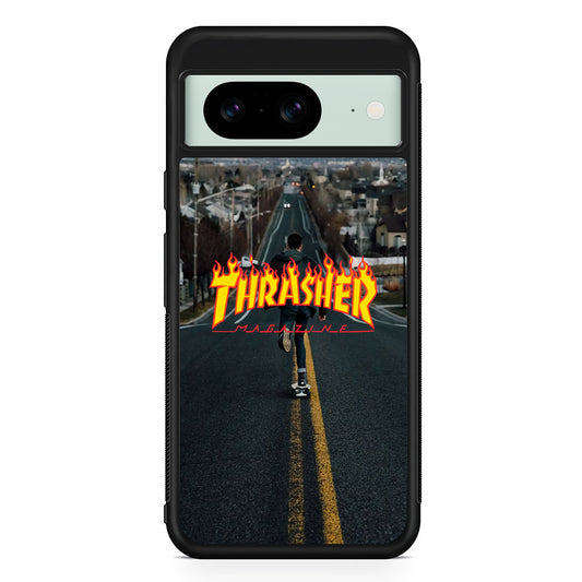 Thrasher Way of Skate Life Google Pixel 8 Case | Slim Rubber Case for Google Pixel 8
