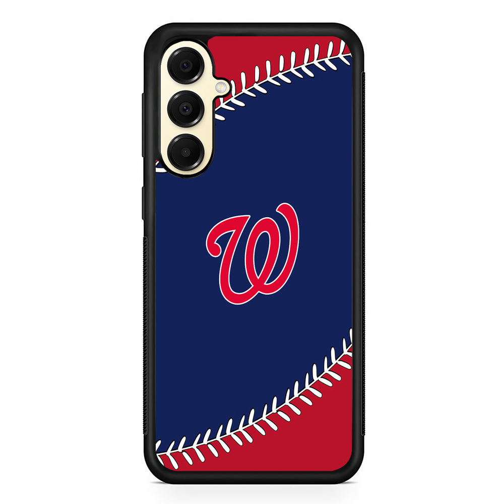 MLB Washington Nationals Logo Samsung Galaxy A16 Case | Slim Rubber Samsung Galaxy A16 Case