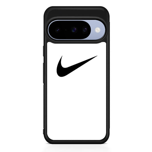 Nike White Milk Black Logo Google Pixel 10 Case | Google Pixel 10 Rubber Protective Case