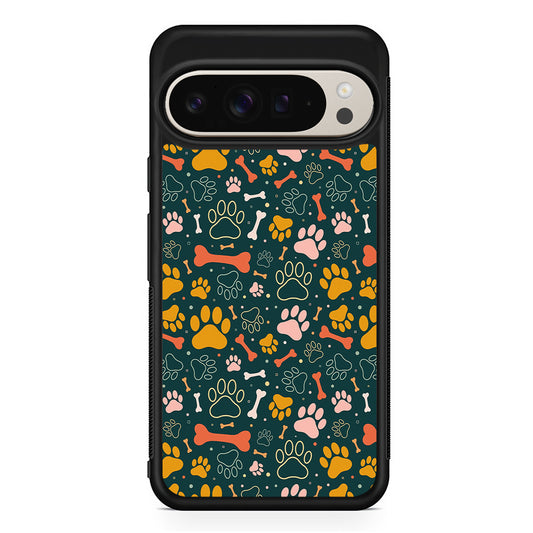 Dog Tracks and Bones Google Pixel 9 Pro Case | Slim Protective Cover
