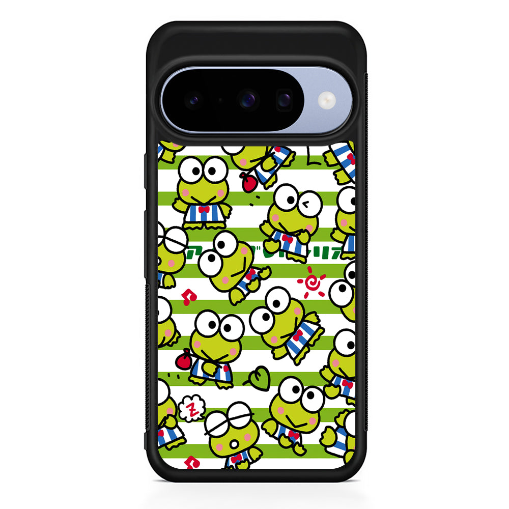 Keroppi Want to Vacation Google Pixel 10 Case | Google Pixel 10 Rubber Protective Case