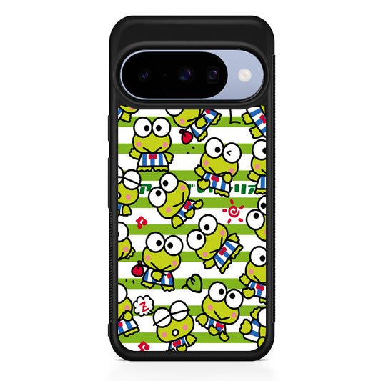 Keroppi Want to Vacation Google Pixel 10 Case | Google Pixel 10 Rubber Protective Case