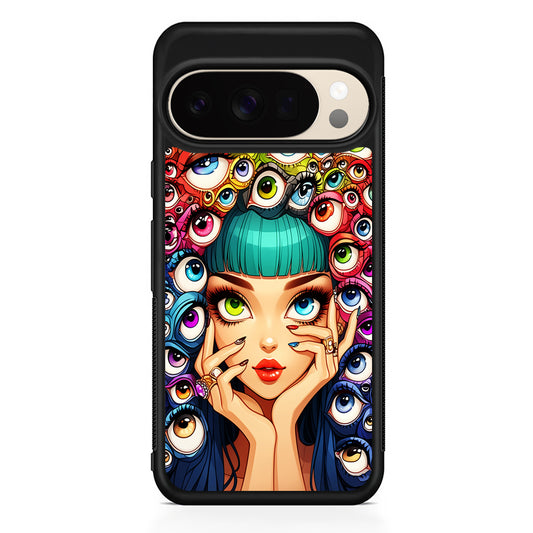 Flamboyant Girl with Many Eyes Google Pixel 10 Pro XL Case | Slim Google Pixel 10 Pro XL Protective Case