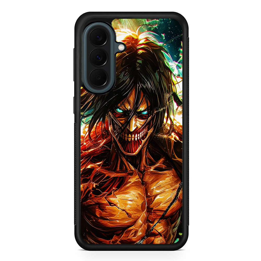 Attack on Titan Eren's Form Samsung Galaxy A37 Case | Samsung Galaxy A37 Rubber Phone Case