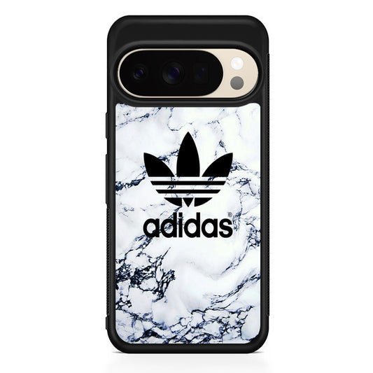 Adidas White Marble Google Pixel 10 Pro XL Case | Slim Google Pixel 10 Pro XL Protective Case