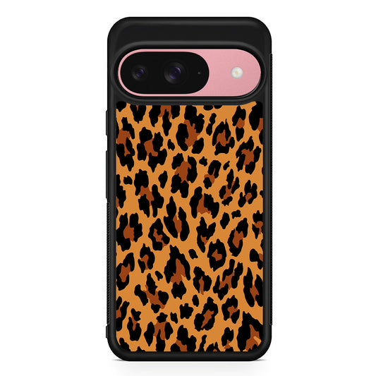 Brown Leopard Skin Pattern Google Pixel 9 Case | Google Pixel 9 Protective Rubber Case