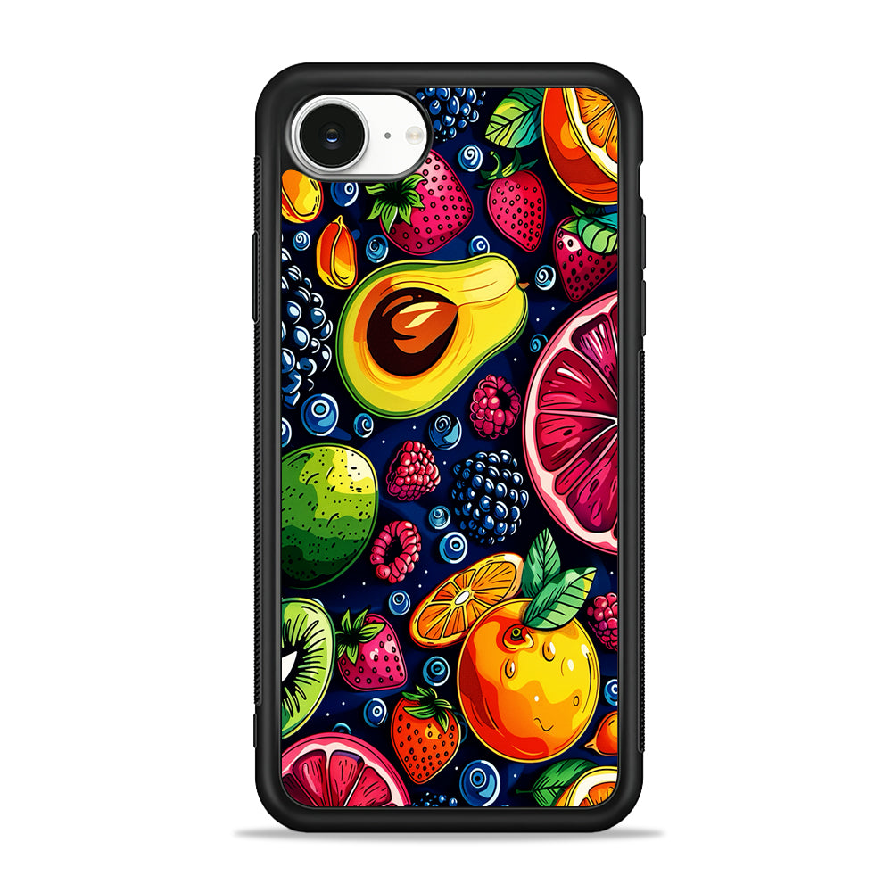 Colorful Mixed Sweet Fruits iPhone 16e Case | Protective Phone Cover