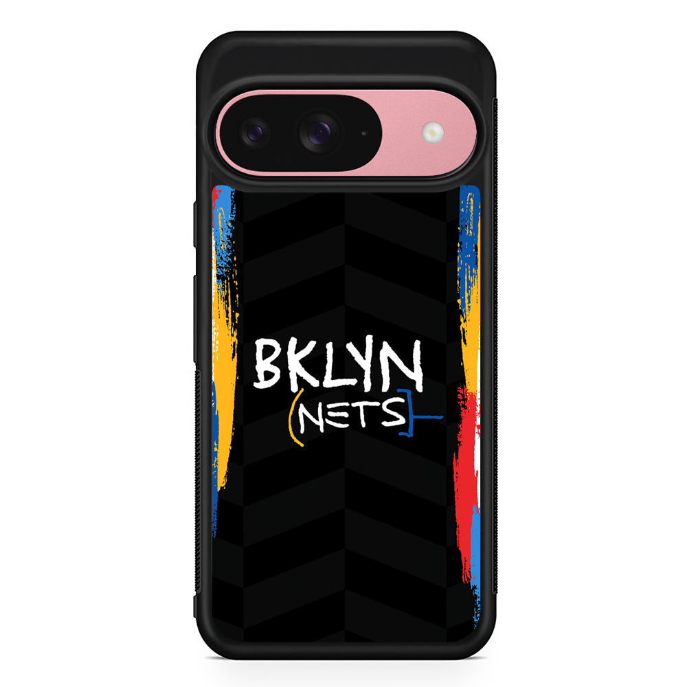 NBA Brooklyn Nets Jersey Google Pixel 9 Case | Google Pixel 9 Protective Rubber Case