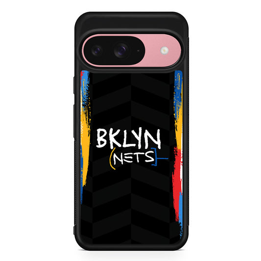 NBA Brooklyn Nets Jersey Google Pixel 9 Case | Google Pixel 9 Protective Rubber Case