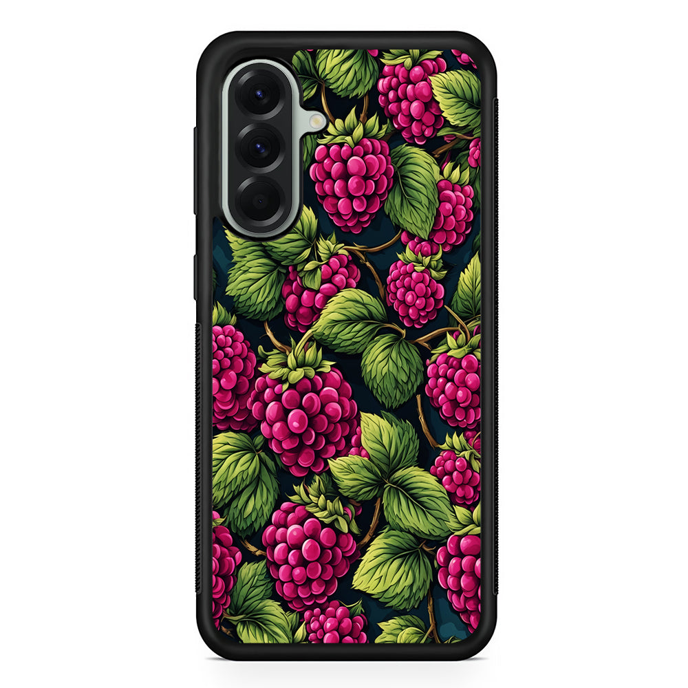Raspberry Fresh Tropical Fruit Samsung Galaxy A56 Case | Samsung Galaxy A56 Protective Rubber Case