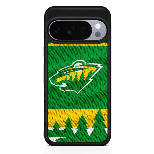 NHL Minnesota Wild Jersey Google Pixel 10 Pro Case | Slim Google Pixel 10 Pro Rubber Case
