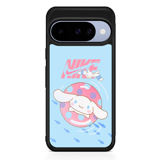 Nike Cinnamoroll Vacation Google Pixel 10 Case | Google Pixel 10 Rubber Protective Case