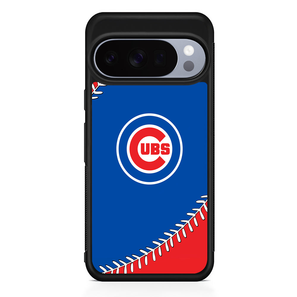 MLB Chicago Cubs Ball Google Pixel 10 Pro Case | Slim Google Pixel 10 Pro Rubber Case