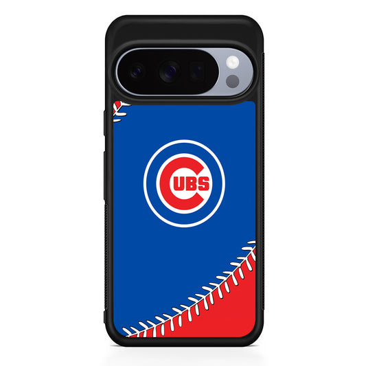 MLB Chicago Cubs Ball Google Pixel 10 Pro Case | Slim Google Pixel 10 Pro Rubber Case