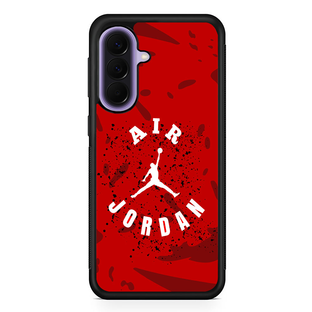 Air Jordan Waving Shapes Samsung Galaxy A57 Case | Slim Samsung Galaxy A57 Rubber Case