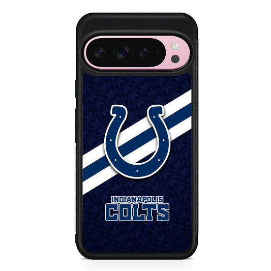 NFL Indianapolis Colts Stripe Google Pixel 9 Pro XL Case | Protective Cover