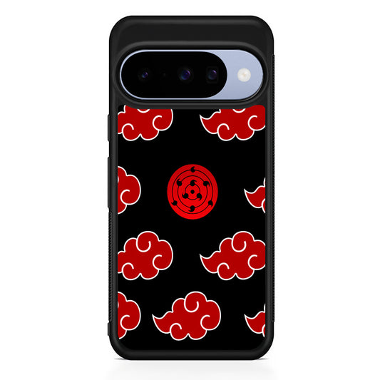 Sharingan and Akatsuki Naruto Google Pixel 10 Case | Google Pixel 10 Rubber Protective Case
