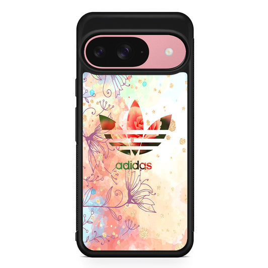 Adidas Rose Spring Google Pixel 9 Case | Google Pixel 9 Protective Rubber Case