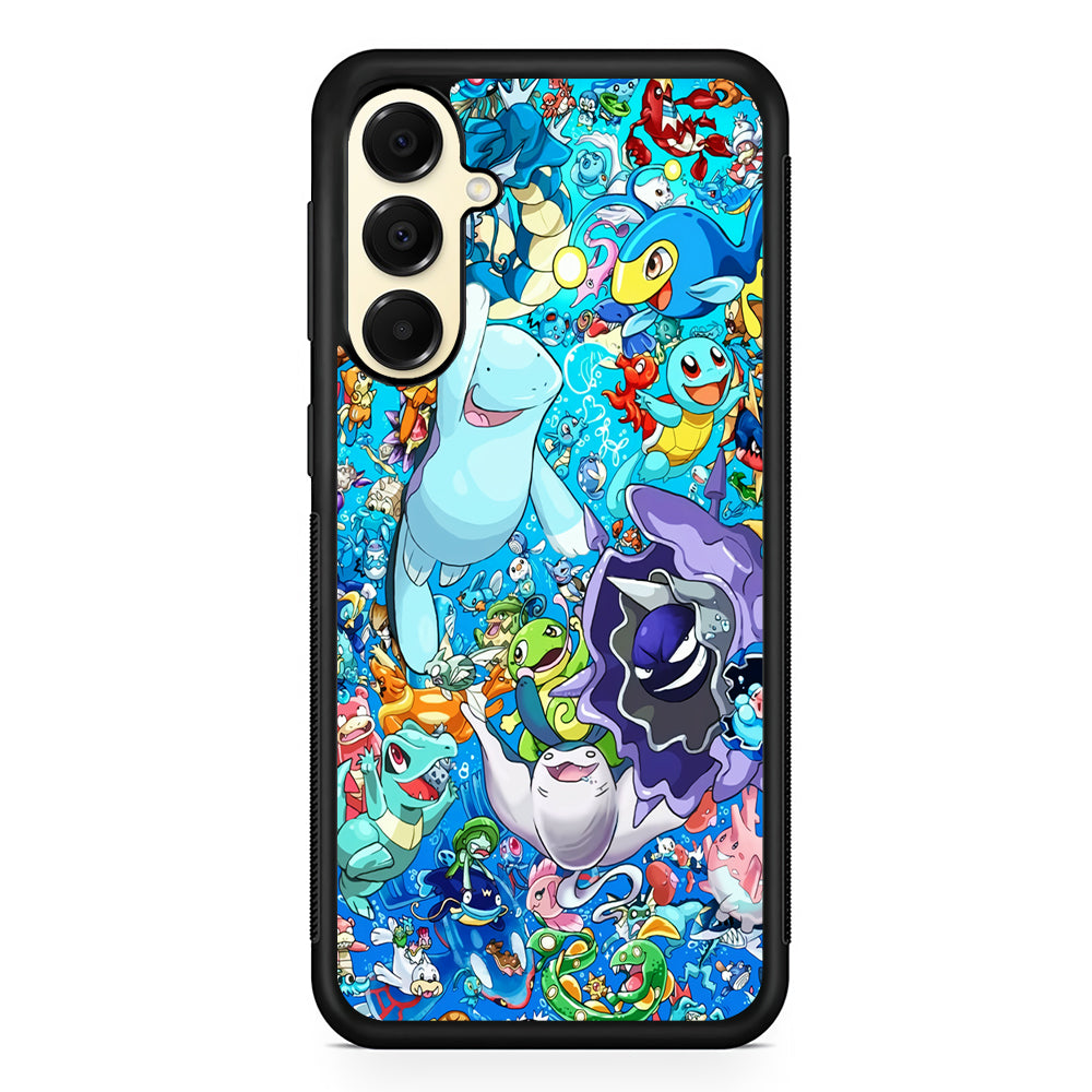 Pokemon Water Samsung Galaxy A16 Case | Slim Rubber Samsung Galaxy A16 Case