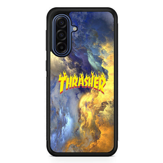 Thrasher Golden Smoke Samsung Galaxy A17 Case | Samsung Galaxy A17 Protective Rubber Case