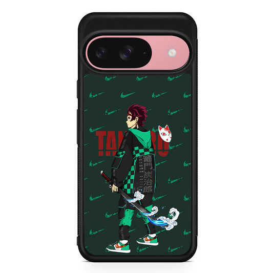 Nike on Tanjiro Suit Google Pixel 9 Case | Durable Google Pixel 9 Cover