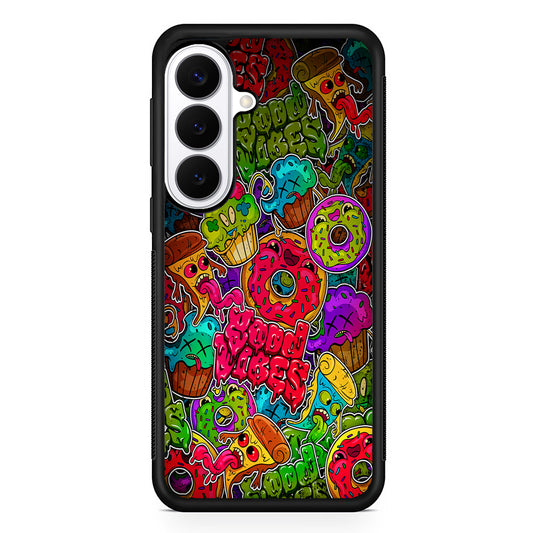Colorful Scary Food Doodle Samsung Galaxy S26 Plus Case | Slim Protective Cover for Samsung Galaxy S26 Plus
