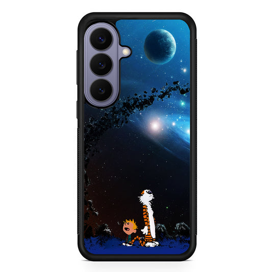 Calvin and Hobbes Galaxy Samsung Galaxy S26 Case | Durable Rubber Case for Samsung Galaxy S26