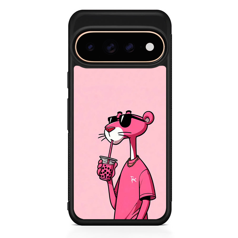 Pink Panther Drinks Bubble Tea Google Pixel 11 Pro Case - Stylish Protective Phone Case