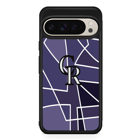 MLB Colorado Rockies Logo Google Pixel 9 Pro Case | Slim Protective Cover