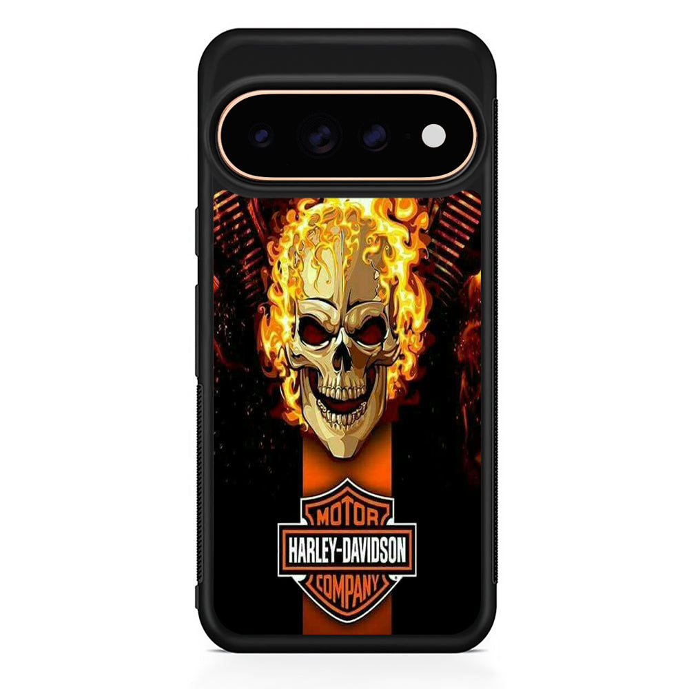 Harley Davidson Skull Fire Google Pixel 11 Pro Case - Stylish Protective Phone Case