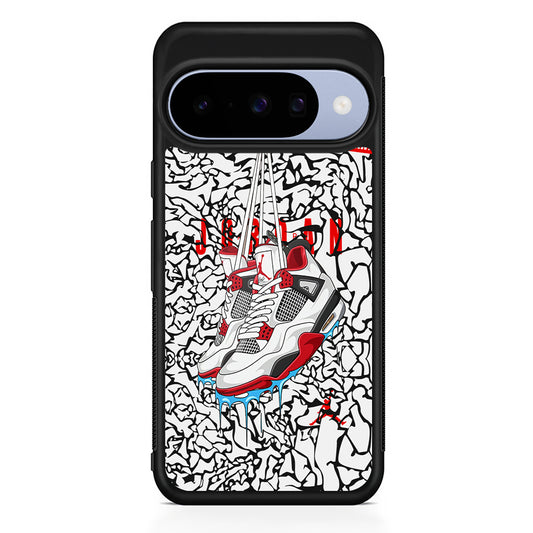 Air Jordan Passing The Challenge Google Pixel 10 Case | Google Pixel 10 Rubber Protective Case