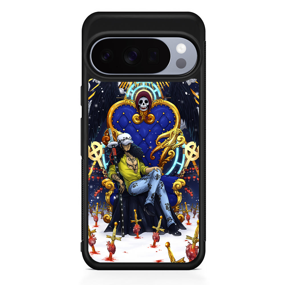 One Piece Trafalgar Law Heart Stealer Google Pixel 10 Pro Case | Google Pixel 10 Rubber Protective Case