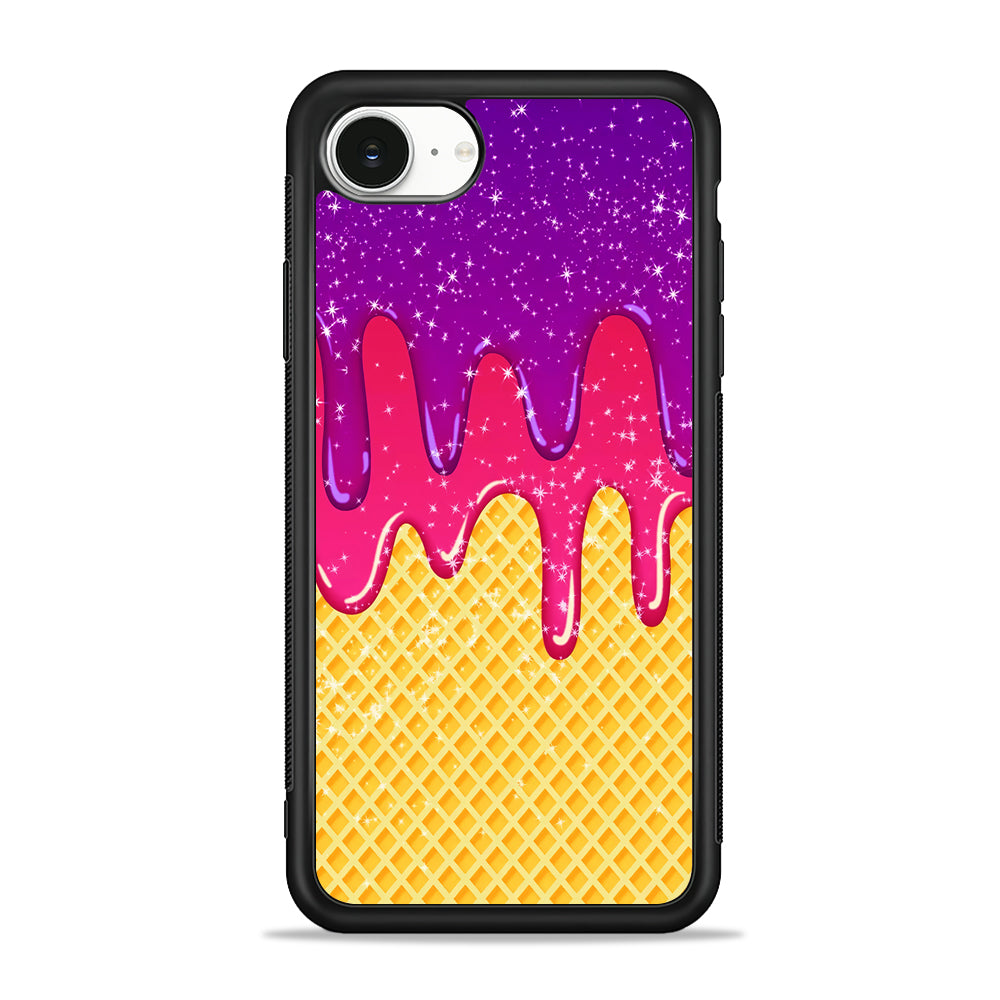 Melted Ice Cream and A Waffle iPhone 16e Case | Protective Phone Cover