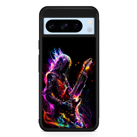 Rock Heavy Metal Guitar Google Pixel 8 Pro Case | Slim Rubber Case for Google Pixel 8 Pro