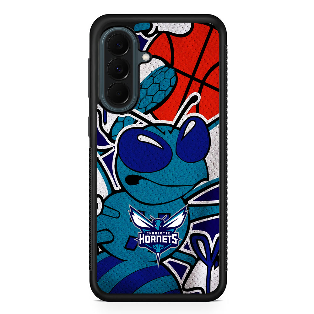 NBA Charlotte Hornets The Bee Samsung Galaxy A37 Case | Samsung Galaxy A37 Rubber Phone Case