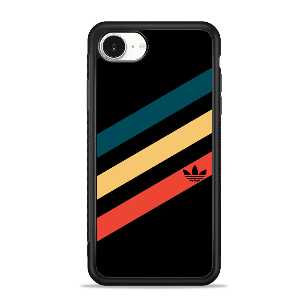 Adidas Prime Stripe iPhone 16e Case - Slim Silicone Case