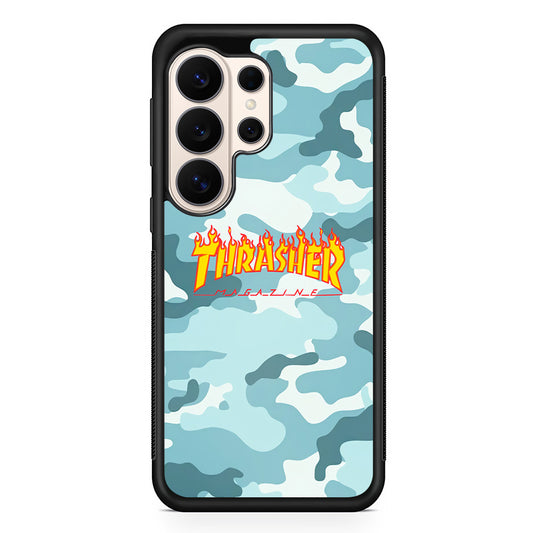 Thrasher Camo Light Blue Samsung Galaxy S26 Ultra Case | Slim Everyday Protection for Galaxy S26 Ultra