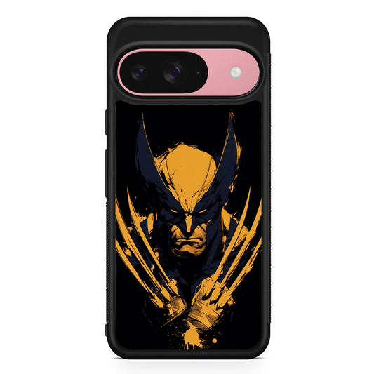 Wolverine Black and Yellow Google Pixel 9 Case | Google Pixel 9 Protective Rubber Case